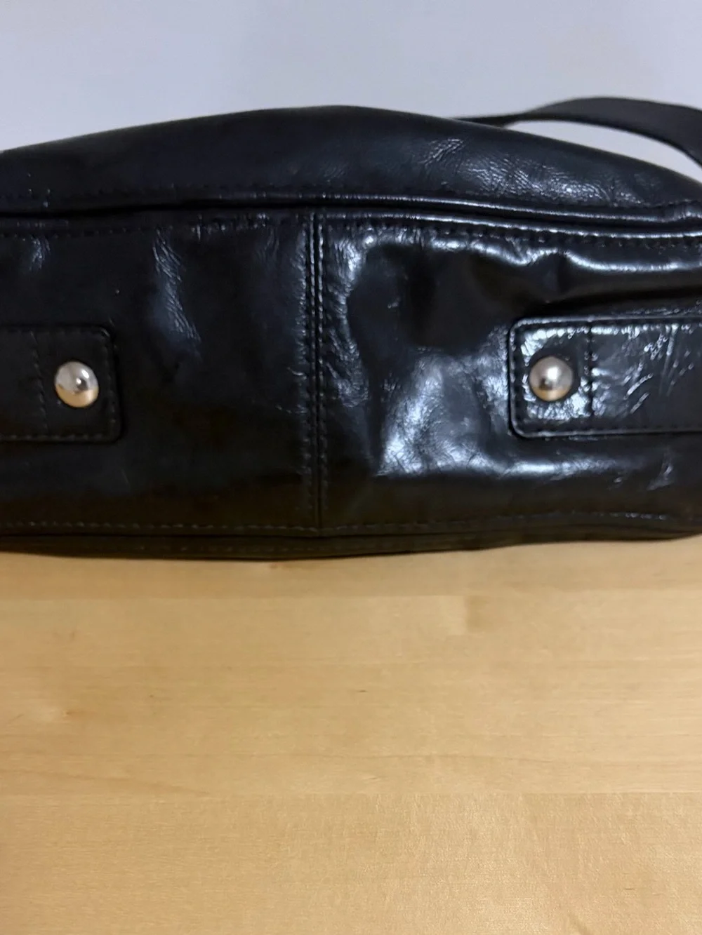 Coach Black Leather Hobo Shoulder Bag
